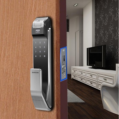Khóa vân tay Samsung SHS-P718LBK/EN Khóa vân tay Samsung SHS-P718LBK/EN